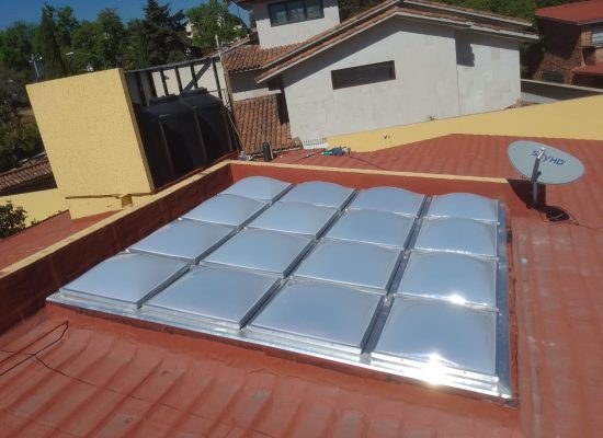 Techado domos burbuja blanco opalino 2